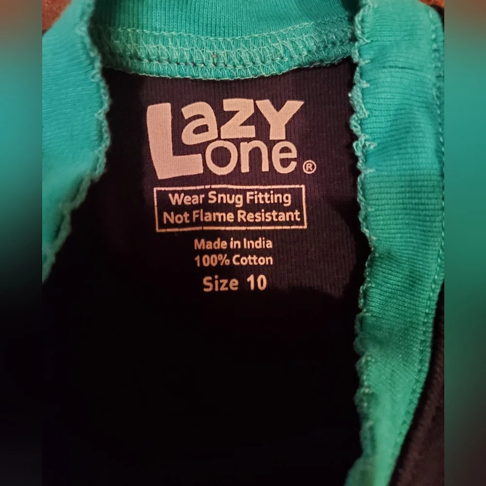 Lazy One Kids Pajama Set - Navy and Teal Unicorn Design